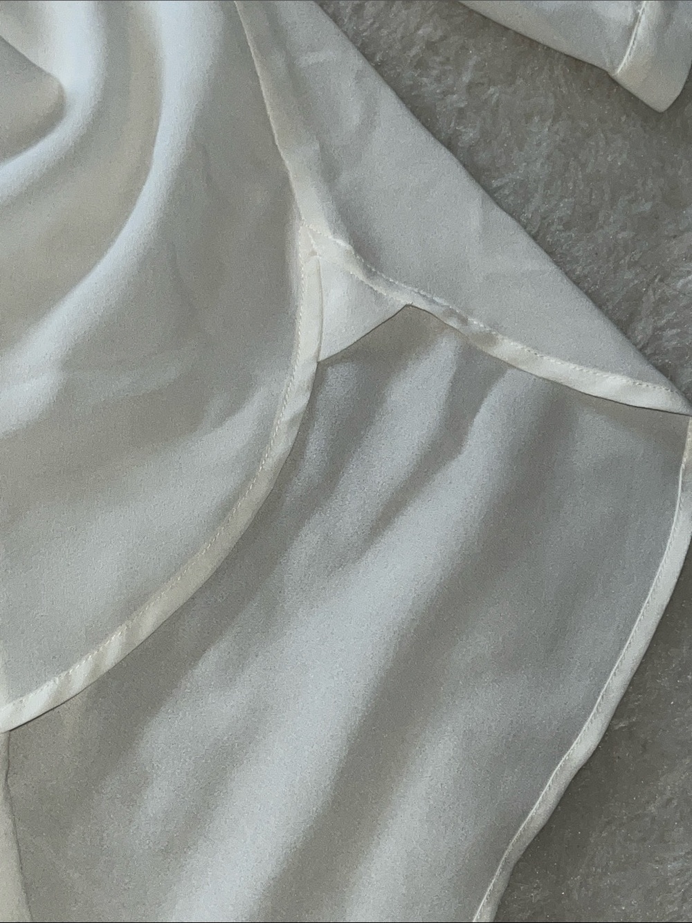 Ann Taylor Ivory Ruffle-Front Blouse - Picture 5 of 9